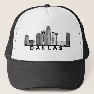 Casquette Silhouette de la skyline de Dallas