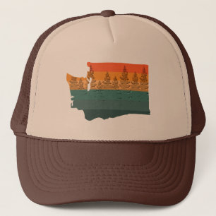 Casquette Silhouette de l'arbre de Washington State