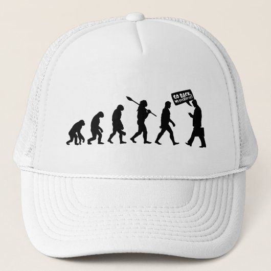 Casquette Silhouette de l'évolution (Devant)