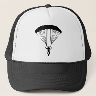 Casquette silhouette de parachutiste