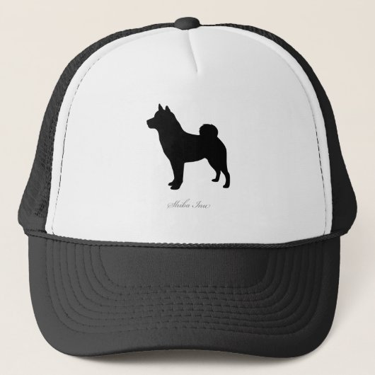 Casquette Silhouette de Shiba Inu (Devant)
