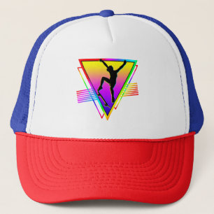 Casquette Silhouette de skateboard rétro Skateur