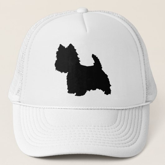 Casquette Silhouette de Terrier West Highland White (Devant)