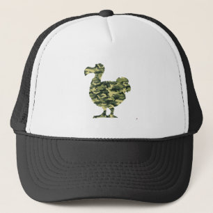 Casquette Silhouette d'oiseau de dronte de camouflage