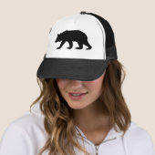 Casquette Silhouette d'ours noir (En situation)