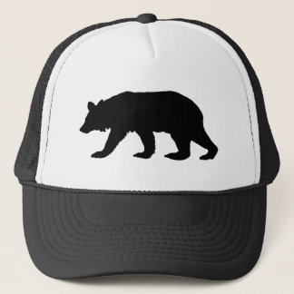 Casquette Silhouette d'ours noir