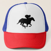 Casquette Silhouette du cheval de course (Devant)