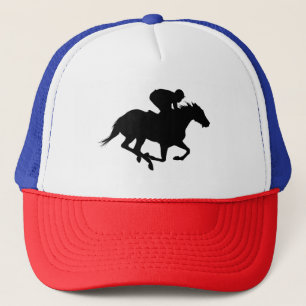 Casquette Silhouette du cheval de course