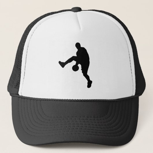 Casquette Silhouette du joueur de basket (Devant)