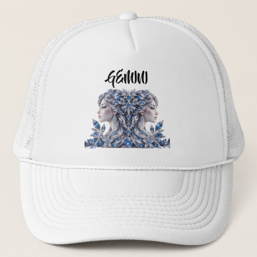 Casquette Silver Crystal Gemini | Luxury Collection (Devant)
