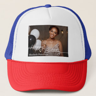 Casquette Simple Classique Joyeux Anniversaire Photo