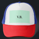 Casquette Simple couleur solide ajouter le nom du texte mono<br><div class="desc">Personnaliser modèle</div>