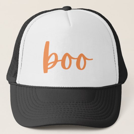 Casquette Simple Cute Spooky Halloween White boo (Devant)