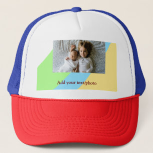 Casquette simple minimal AJOUTEZ VOTRE TEXTE PHOTO NOËL jaun