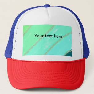 Casquette Simple minimal vert aquarelle pailleté ajouter du
