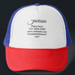 Casquette Simple minimum ajouter votre nom texte place ville<br><div class="desc">Conception</div>