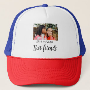 Casquette simple minimum meilleur ami nom ajouter photo text