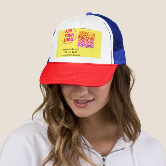 Casquette Simple minimum q r code ajouter logo code d'analys (En situation)