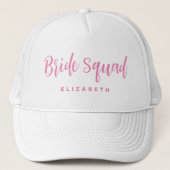 Casquette Simple moderne Bridesmaid Squad Bridesmaid rose bl (Devant)