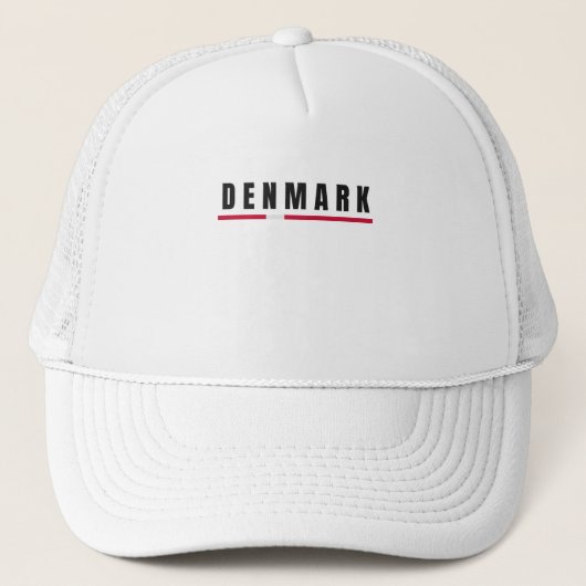 Casquette Simple moderne Danemark LETTRE Danoise Drapeau Sou (Devant)