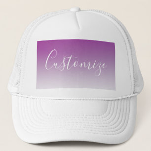Casquette Simple Moderne Minimaliste Dégradé Ombre Violet