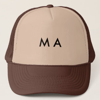 Casquette Simple monogramme ajouter votre nom lettre man min