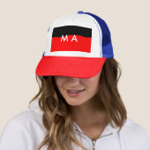 Casquette Simple monogramme ajouter votre nom lettre man min (En situation)