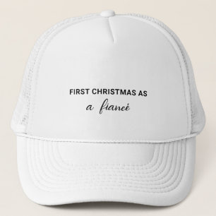 Casquette Simple premier Noël comme Fiancé   Fiancé