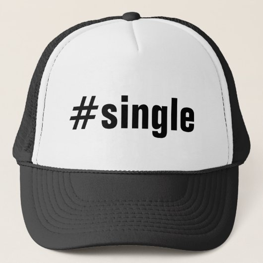 Casquette #Simple / Typographie de hashtag drôle (Devant)