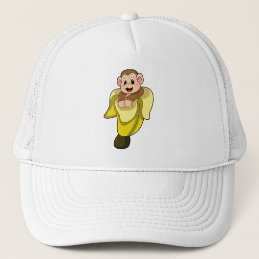 Casquette Singe avec écorce de banane (Devant)