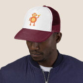 Casquette Singe orange (En situation)