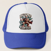 Casquette Singes Java Robbage Acheter Un Café (Devant)