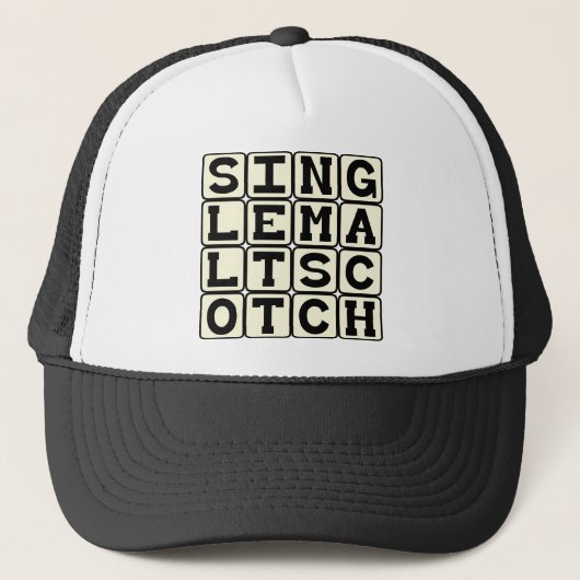 Casquette Single Malt Scotch, Alcohol Drink (Devant)