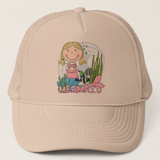 Casquette Sirène - T-shirts et cadeaux blonds (Devant)