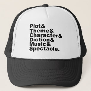 Casquette Six éléments de la poétique et du drame selon Aris
