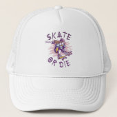 Casquette Skate ou meurs Skateboardeuse (Devant)