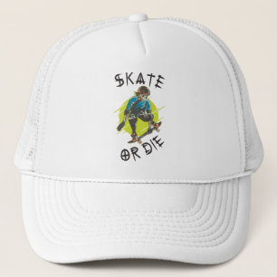Casquette Skate ou mourir Skeleton Skateboarder