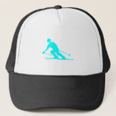 Casquette Ski - Cyan (Devant)