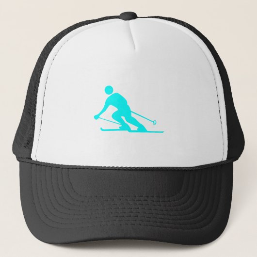 Casquette Ski - Cyan (Devant)