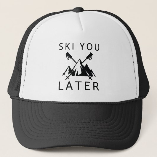Casquette Ski Plus Tard (Devant)