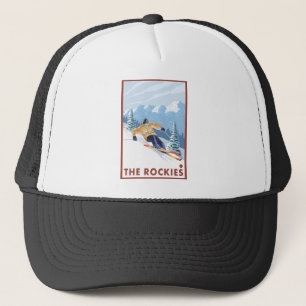Casquette Skieur de neige de Downhhill - les Rocheuses