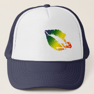 Casquette skullz et lèvres.