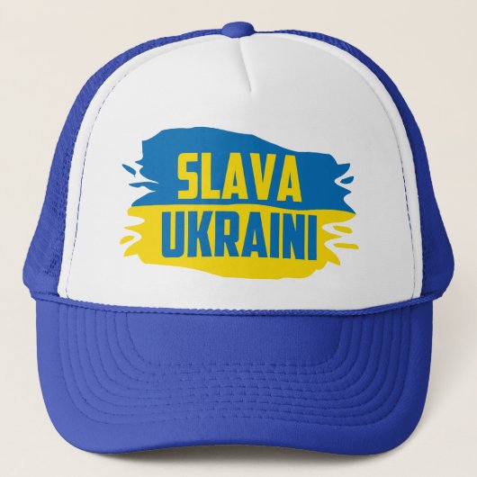 Casquette Slava Ukraini, gloire à Ukraine Trucker Hat (Devant)