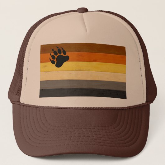 Casquette SlipperyJoe's Bear Pride drapeau en bois Fraternit (Devant)