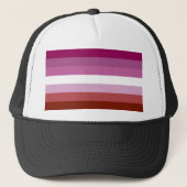 Casquette SlipperyJoe's lesbian pride flag feminine communit (Devant)