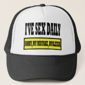 Casquette Slogan grossier de dyslexie (Devant)