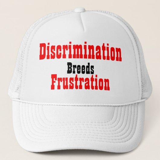 Casquette slogans contre la discrimination (Devant)
