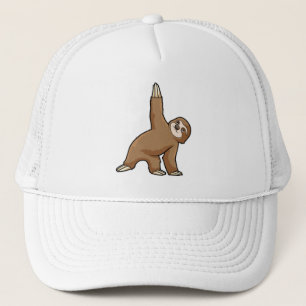 Casquette Sloth au Yoga Stretching exercices Legs