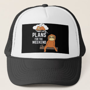 Casquette Sloth Plans Pour Le Week-End