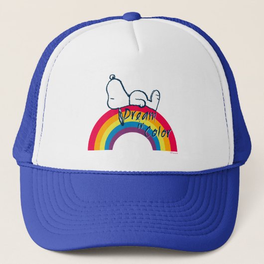 Casquette Snoopy | Rêver en couleur arc-en-ciel (Devant)